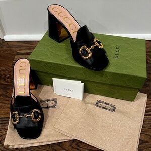 Gucci baby horsebit slide sandal